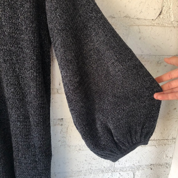 NWT Something Navy Shimmer Knit Sweater Dress M - Picture 7 of 12